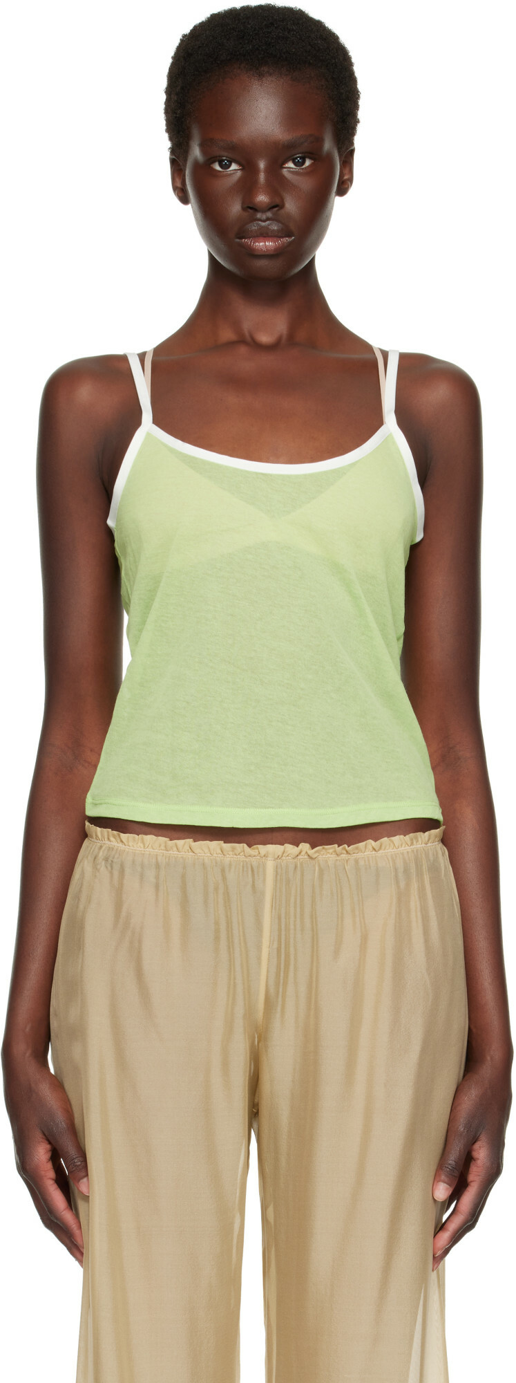 Paloma Wool Brown & Khaki Cañete Tank Top Paloma Wool