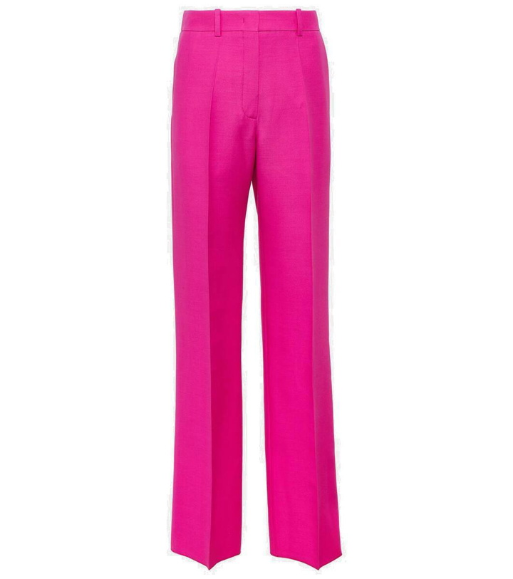 Photo: Valentino Crêpe Couture wool wide-leg pants