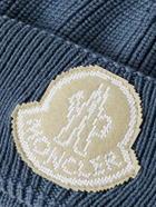 Moncler - Logo-Appliquéd Ribbed Virgin Wool Beanie