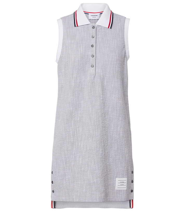 Photo: Thom Browne Cotton-blend tweed polo dress