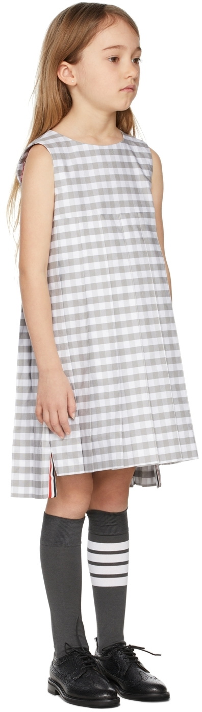 check a line dress Sally Cotton Dress  Grey Check 44 / Grey Check
