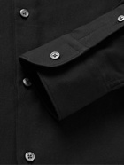 Zegna - Cotton and Cashmere-Blend Twill Shirt - Black