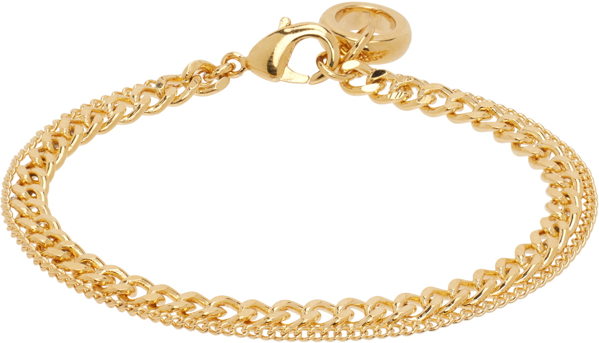 A.P.C. Gold Minimal Bracelet
