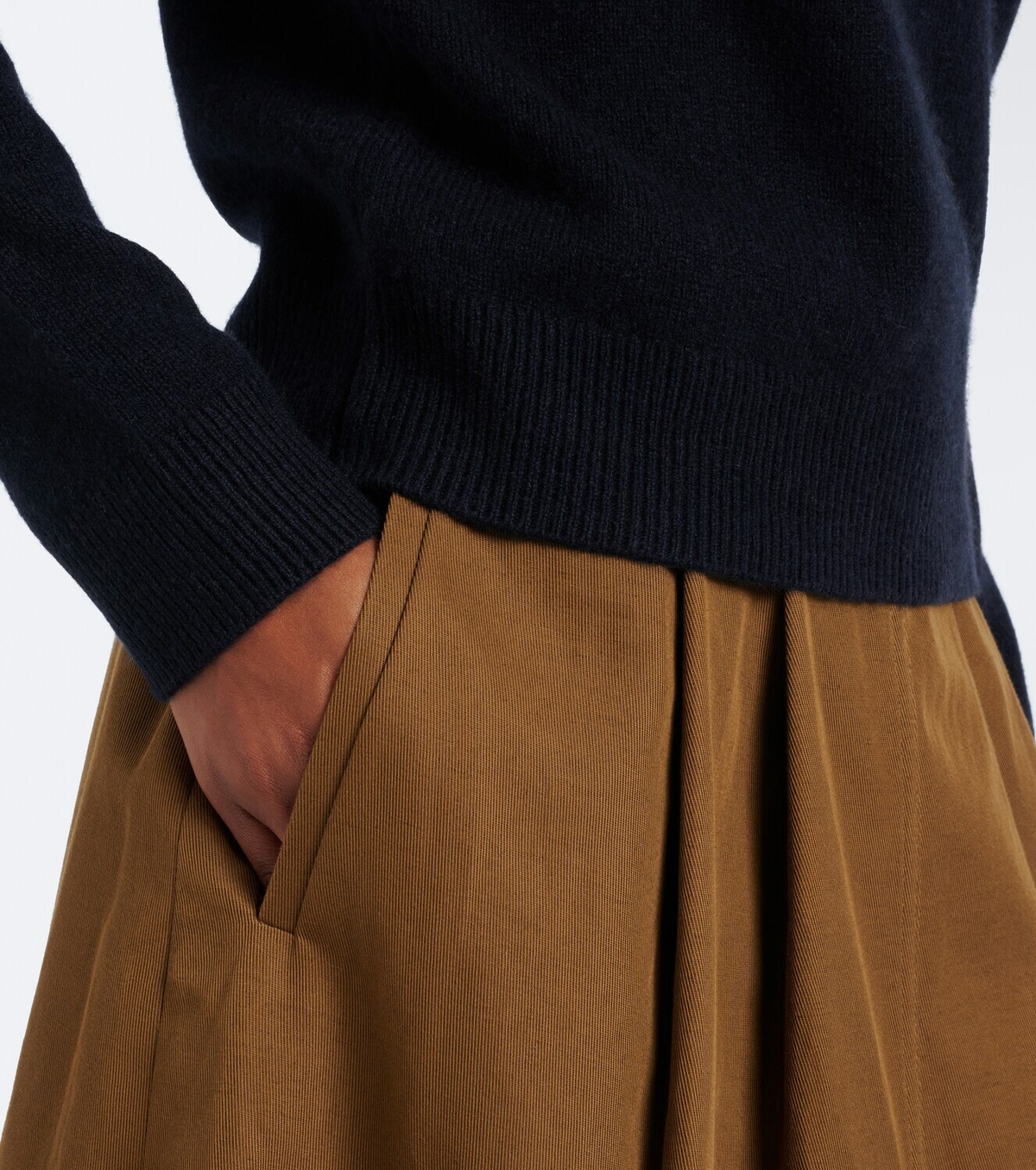 Vince Embellished wool and cashmere-blend sweater