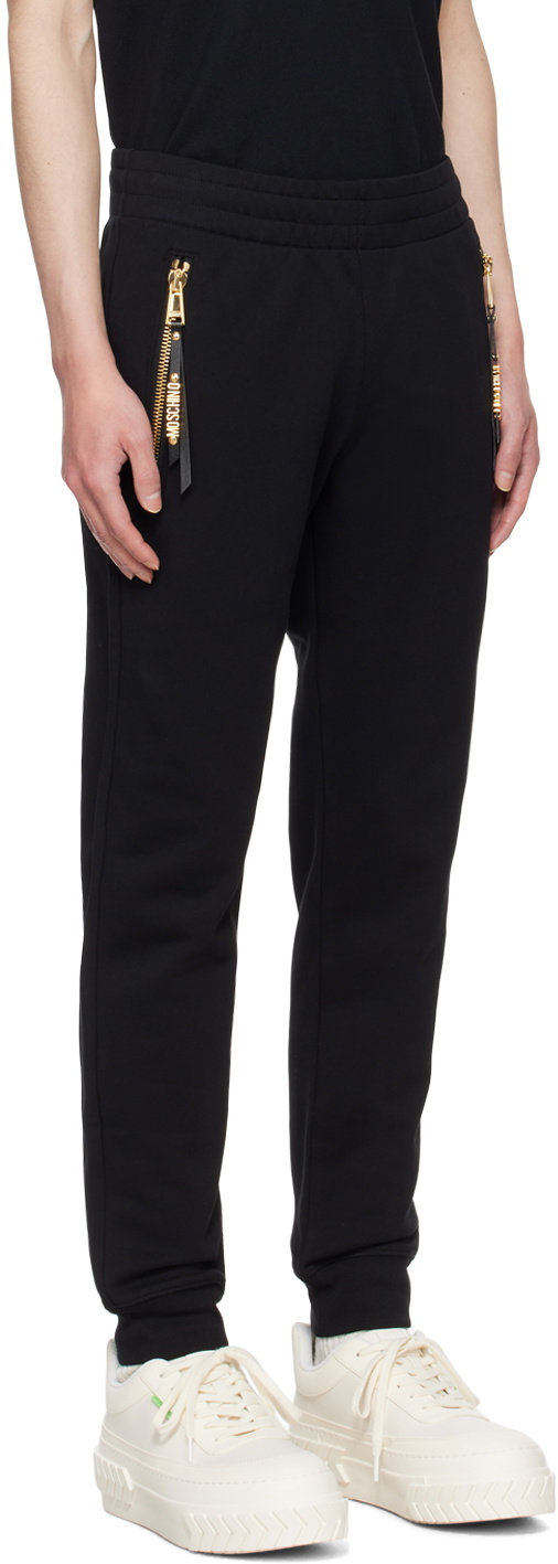 Moschino Black Hardware Sweatpants