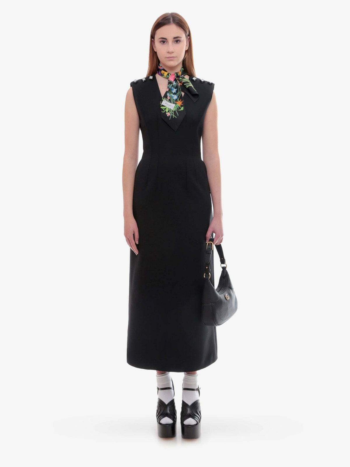 women's dress capes Chiffon Cape Overlay Sheath Dress – Bella Rose main image 0