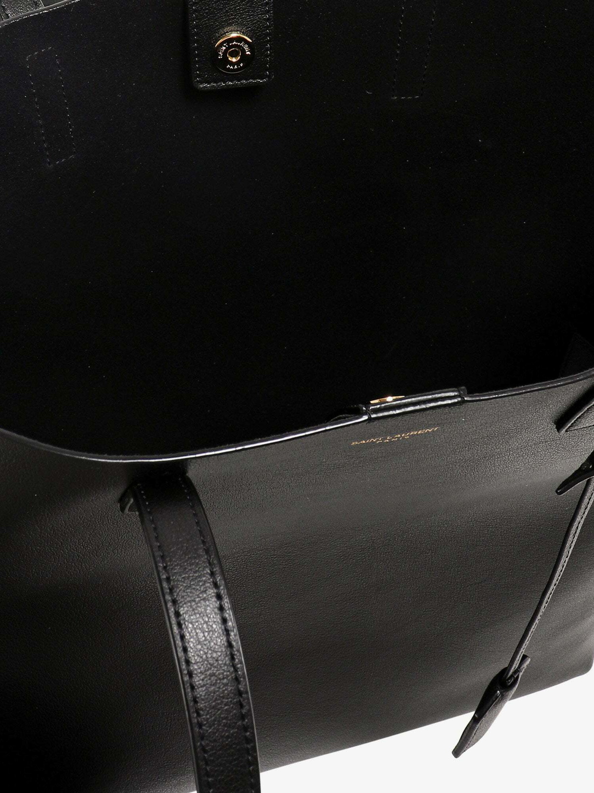 Saint Laurent Black Other Fibres Shoulder Bag