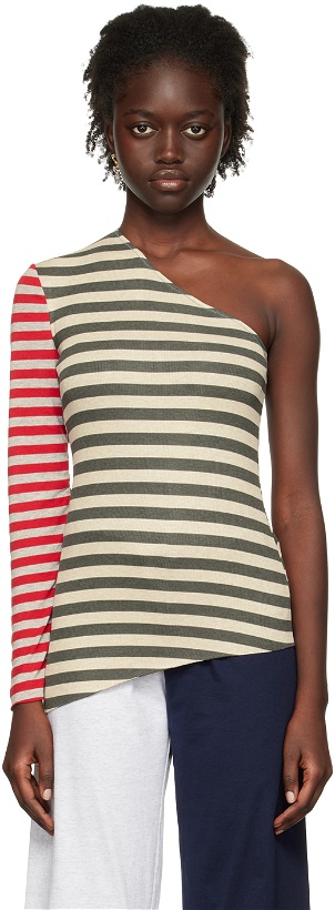 Photo: SC103 Multicolor Striped Long Sleeve T-Shirt