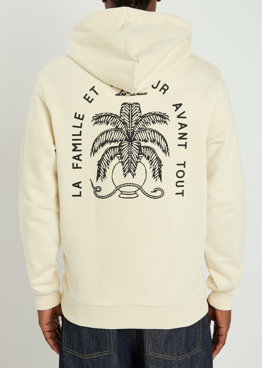 Les Deux Diaz Printed Cotton Sweatshirt Ivory