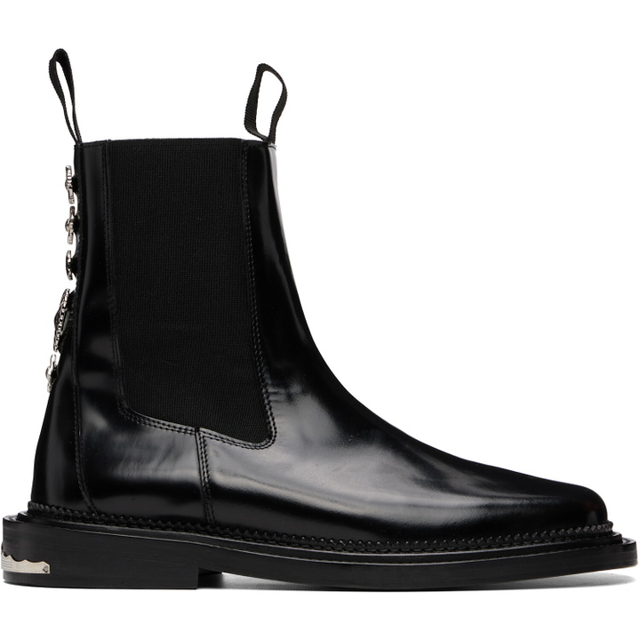 Photo: Toga Virilis Black Leather Chelsea Boots