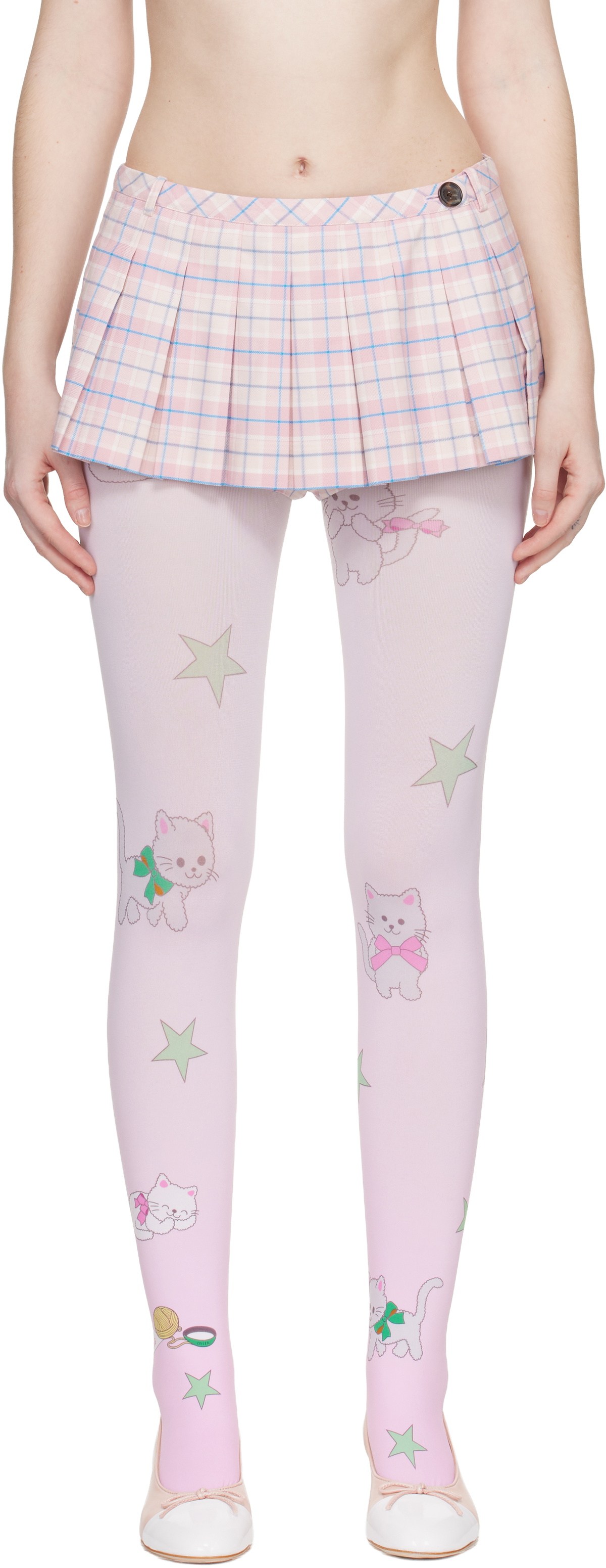 Sandy Liang Pink Franc Skort