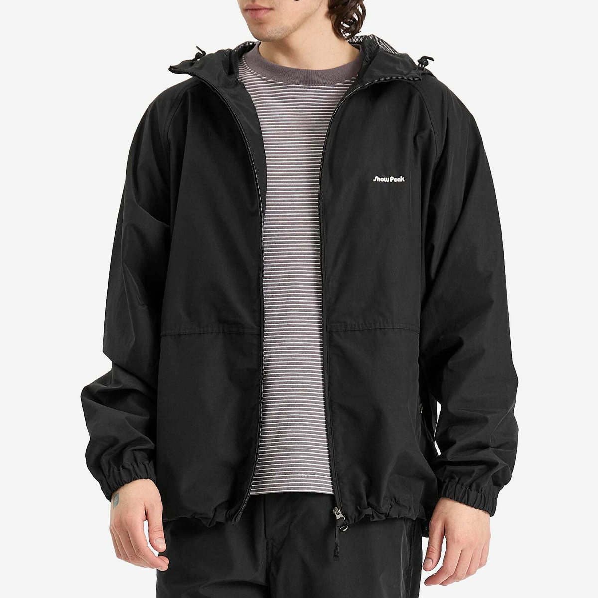 Snow Peak Men's Active Comfort Zip Up Parka Jacket in Black