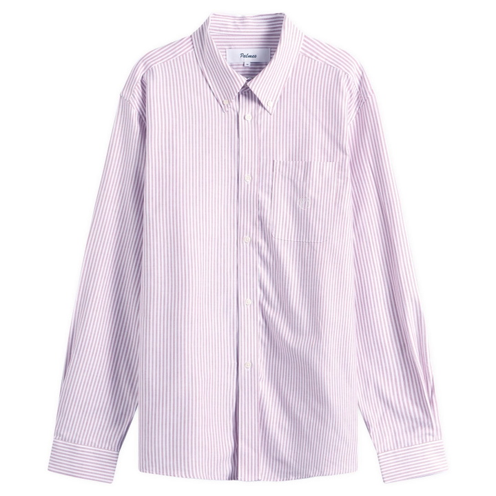 Photo: Palmes Men's Deuce Oxford Shirt in Red Stripe