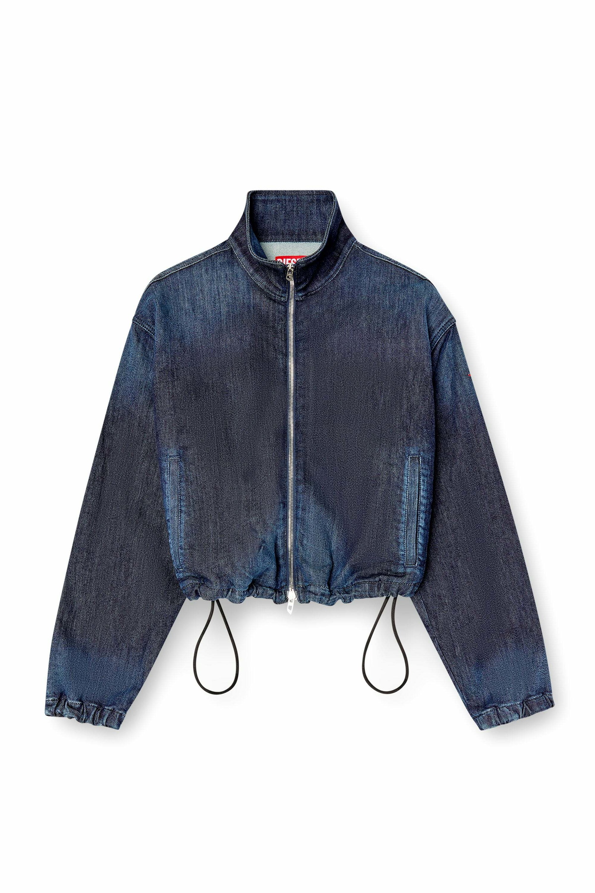 Diesel High-neck JoggJeans jacket - Denim Jackets Womens in Blue