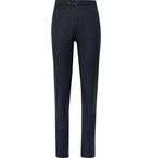 Canali - Navy Travel Easy Care Virgin Wool Trousers - Blue