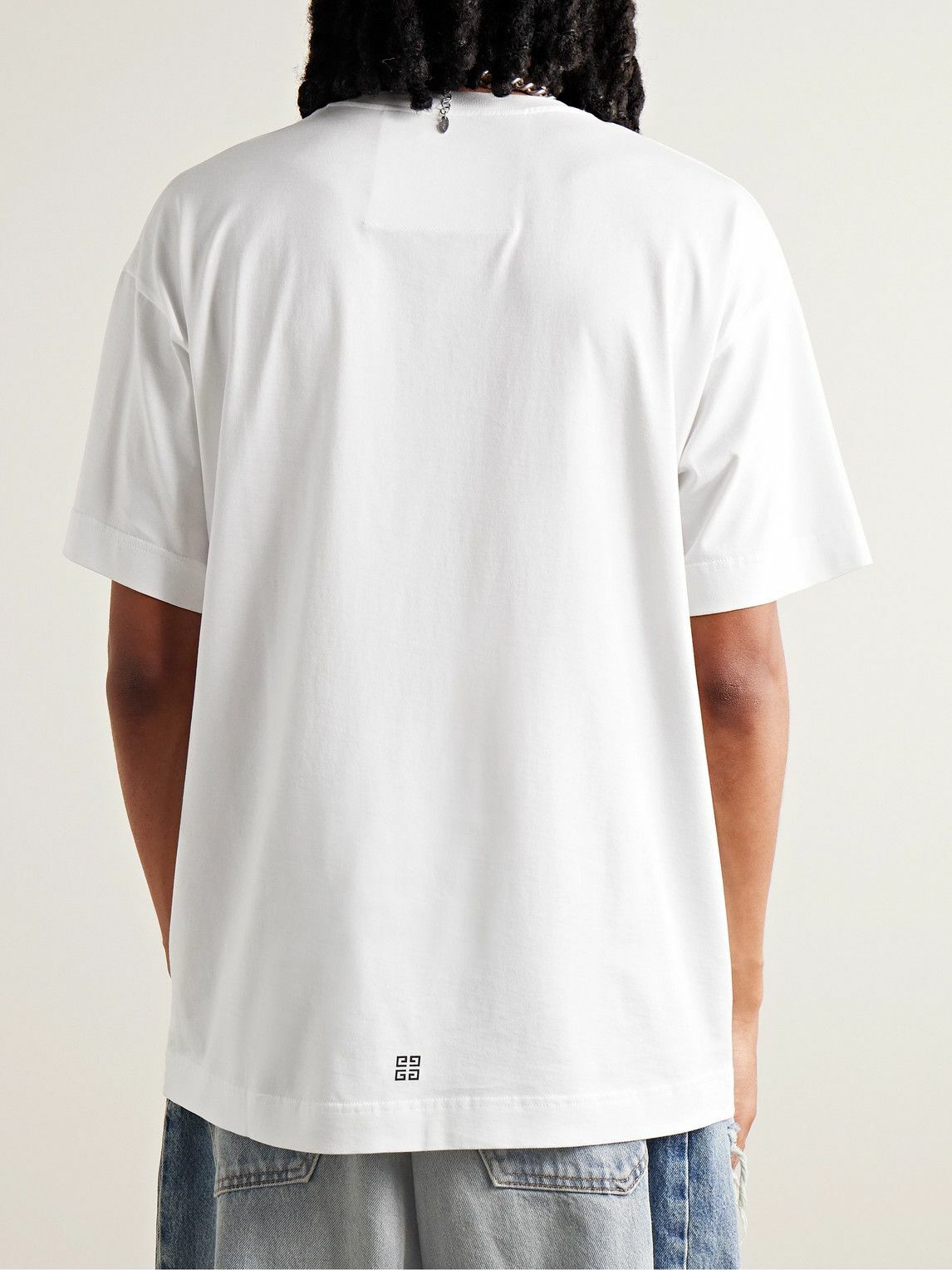 Givenchy - Logo-Print Cotton-Jersey T-Shirt - White Givenchy