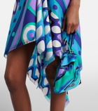 Pucci Orchidee silk twill top-handle bag