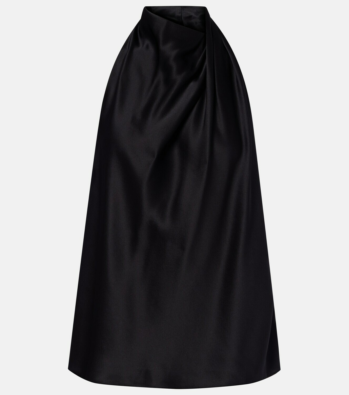 The Sei Halterneck silk satin top