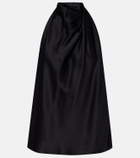 The Sei Halterneck silk satin top