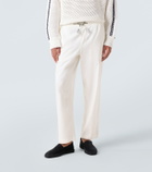 Orlebar Brown Sonoran linen-blend straight pants