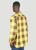 Acne Studios - Padded Check Overshirt in Yellow