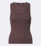 Jacquemus Grosgrain cotton jersey tank top