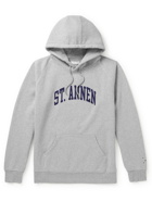 Pop Trading Company - St. Annen Printed Cotton-Jersey Hoodie - Gray
