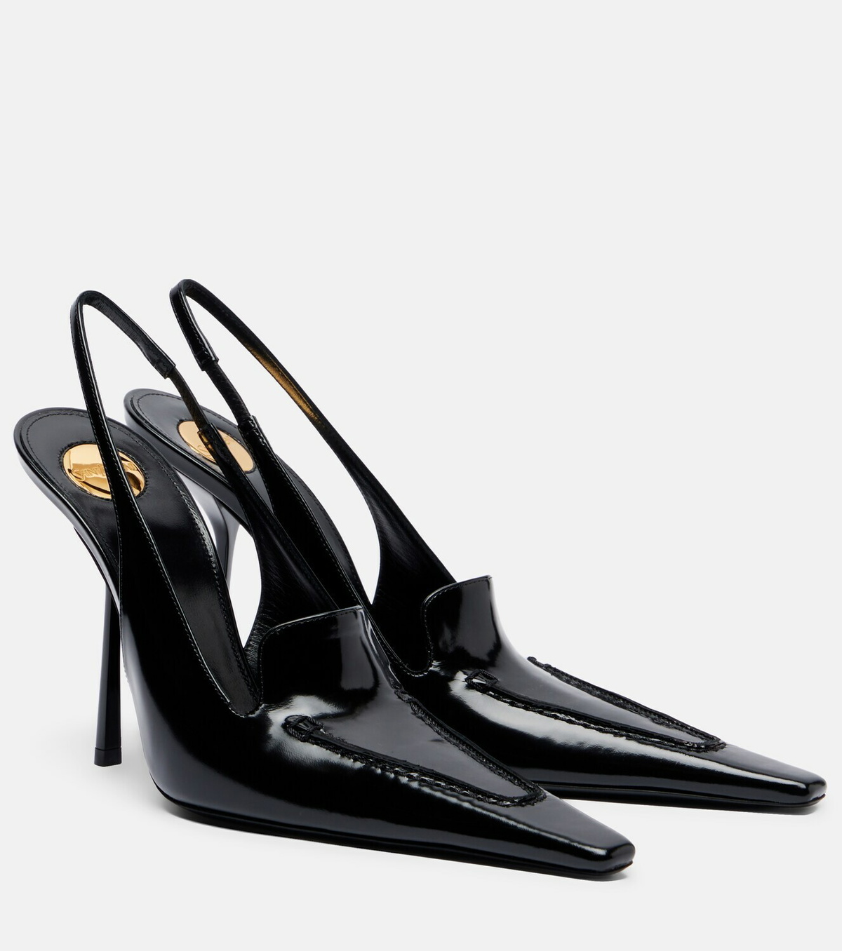Saint Laurent Voltaire patent leather slingback pumps