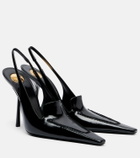 Saint Laurent Voltaire patent leather slingback pumps