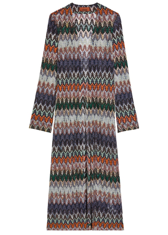Photo: Missoni Chevron Fine-knit Shirt Cardigan Multicoloured