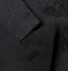 Brioni - Virgilio Slim-Fit Satin-Trimmed Silk-Blend Jacquard Tuxedo Jacket - Black