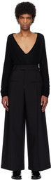 Fax Copy Express Black 'Hand In Front Pocket' Trousers
