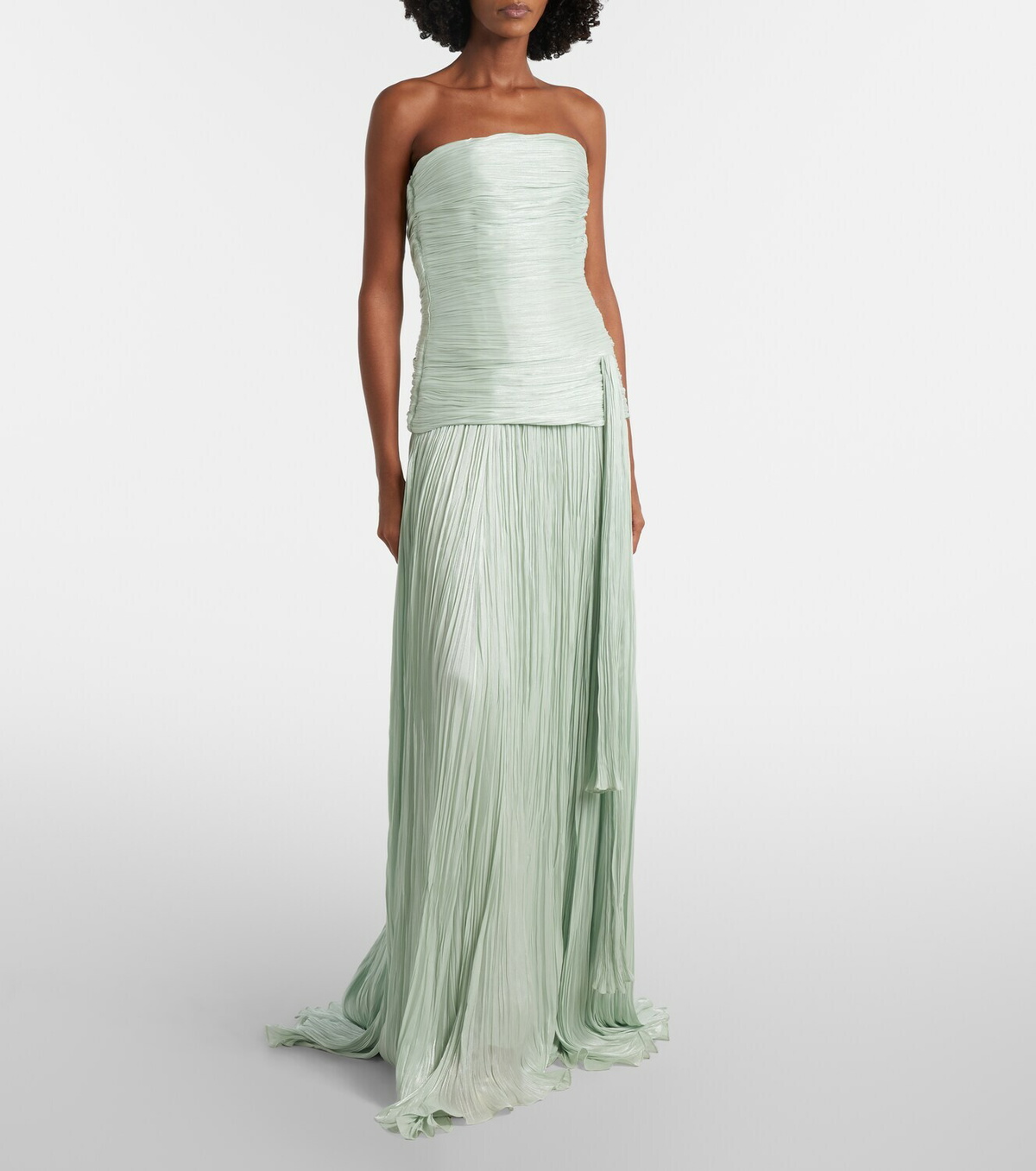 Marmar Halim Peplum ruched gown