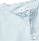 Saturdays NYC - Pontus Collarless Cotton-Poplin Shirt - Men - Sky blue