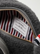 Thom Browne - Sheep Shearling and Full-Grain Leather Tote Bag