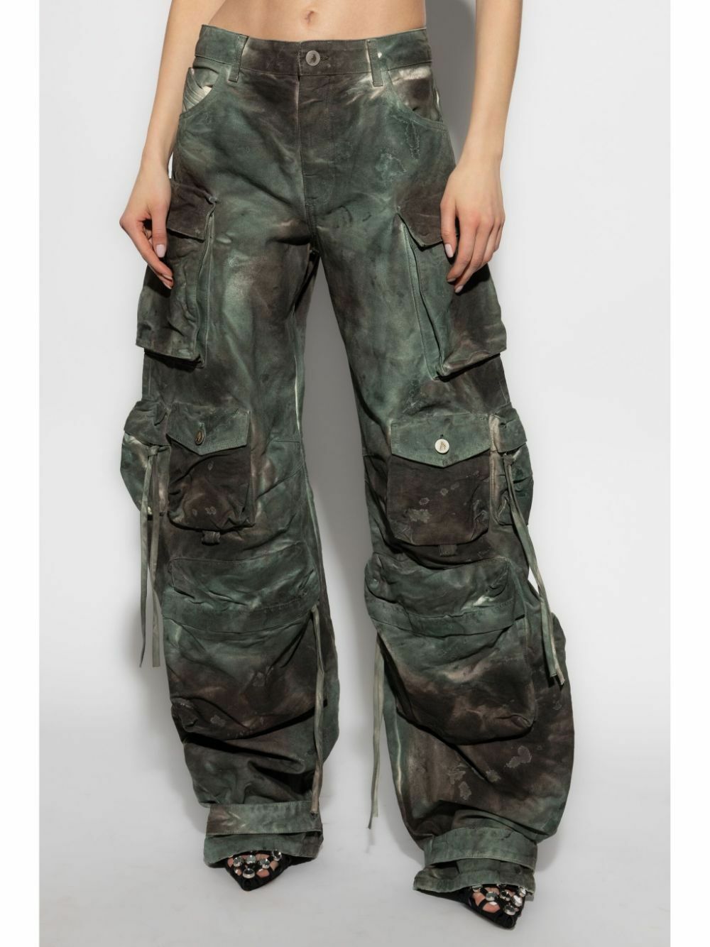 The Attico Fern カーゴパンツ Fern cotton poplin cargo pants in green - The Attico | Mytheresa