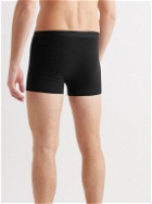 Organic Basics - Six-Pack Stretch Organic Cotton-Jersey Boxer Shorts - Black