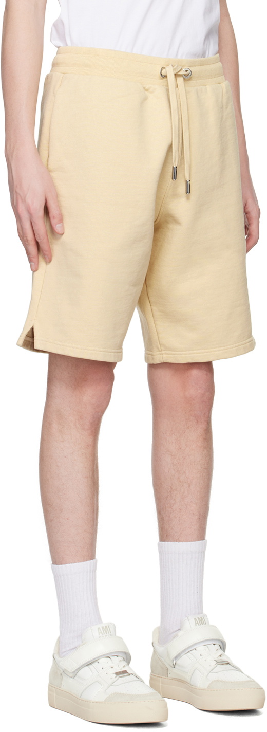 AMI Paris Beige Ami de Cœur Shorts