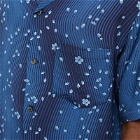 Blue Blue Japan Men's Minamo Sakura Vacation Shirt in Navy