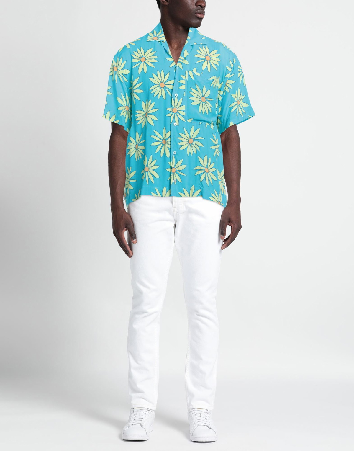 Jacquemus Le Splash Mens Shirt Turquoise
