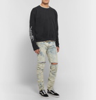 Rhude - Printed Loopback Cotton-Jersey Sweatshirt - Men - Black