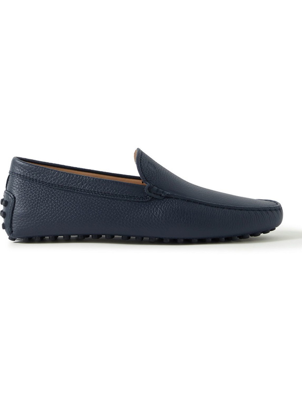 Photo: Tod's - Pantofola Gommino Full-Grain Leather Driving Shoes - Blue