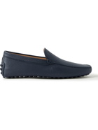 Tod's - Pantofola Gommino Full-Grain Leather Driving Shoes - Blue