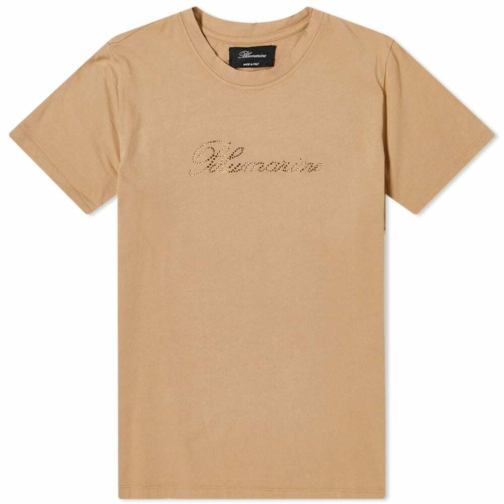 Blumarine Women's Logo T-Shirt in Lark Blumarine