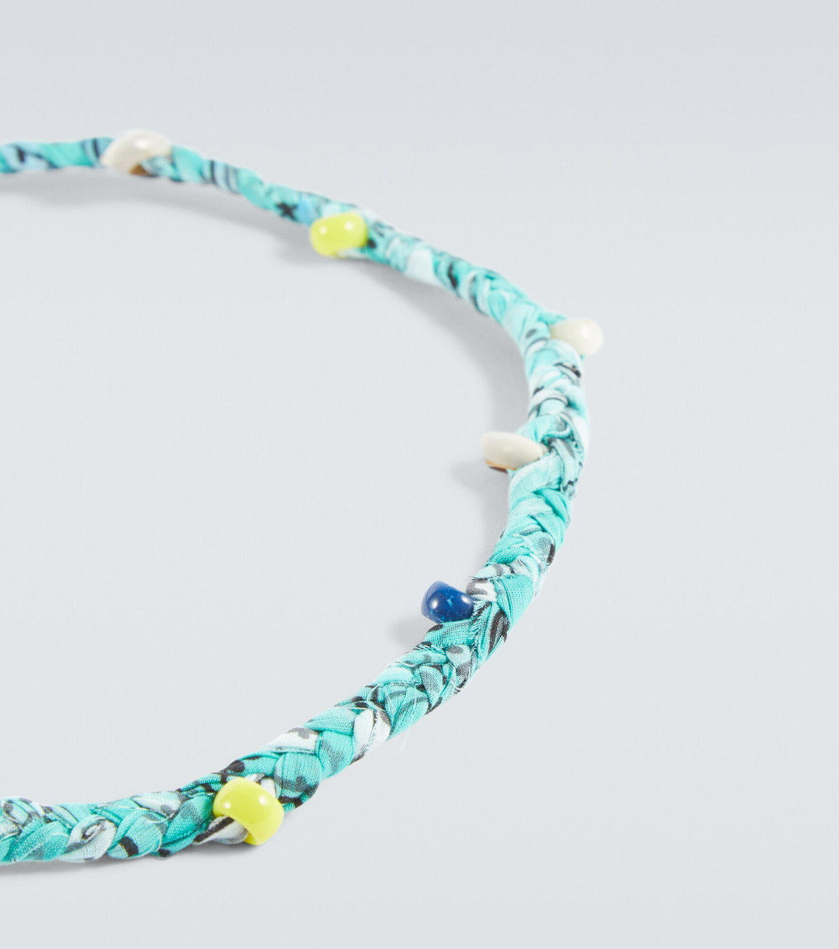 Alanui - Bandana necklace with beads and shells