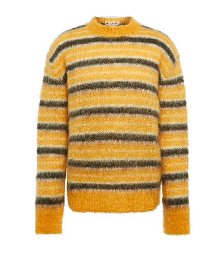 Photo: Marni - Striped mohair-blend sweater