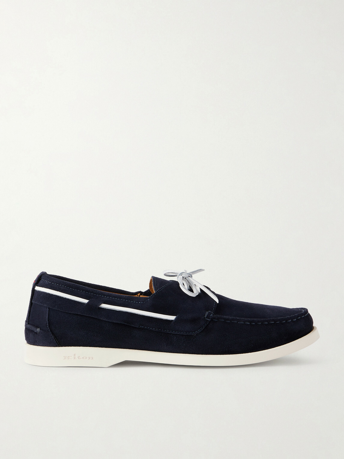Kiton - Suede Boat Shoes - Blue