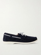 Kiton - Suede Boat Shoes - Blue