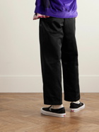 Neighborhood - Dickies® Wide-Leg Logo-Appliquéd Twill Trousers - Black