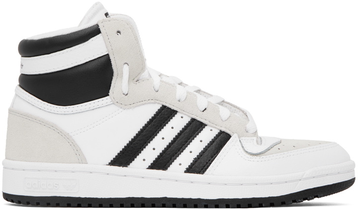 Photo: adidas Originals White Top Ten RB Sneakers